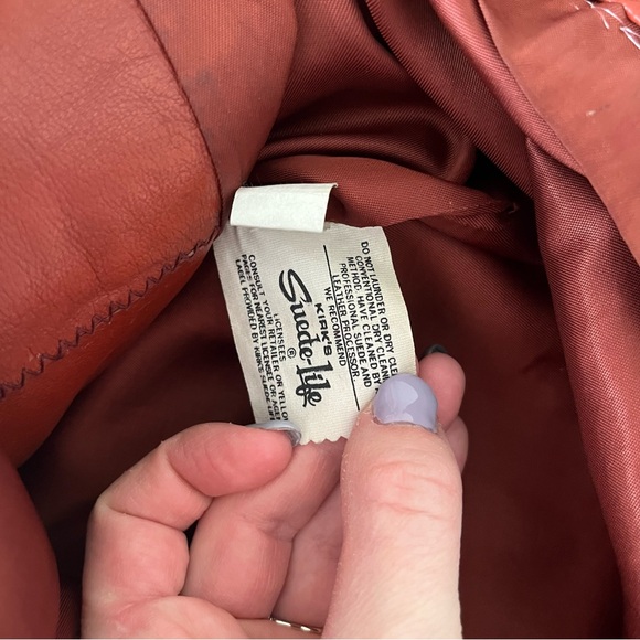 Vintage Garfin Leathers Kirk's Suede Life Women's 14 Leather Trench Coat - Picture 11 of 11